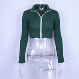 Ribbed Zip Up Sweater