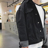 Oversized Distressed Denim Jacket