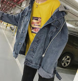 Oversized Distressed Denim Jacket