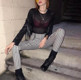 Black & White Gingham Pants