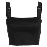 Buckled Strap Crop Top