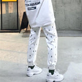 Dollar Sign Printed Sport Trousers