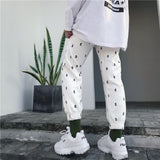 Dollar Sign Printed Sport Trousers