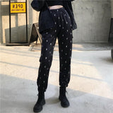 Dollar Sign Printed Sport Trousers