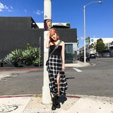 Black Plaid Maxi Skirt