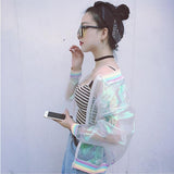 Iridescent Mesh Windbreaker