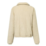 Oversized Corduroy Down Jacket