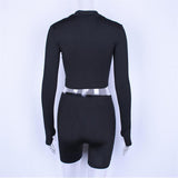 The Chloe Crop & Biker Set