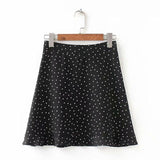 Ruffled High Waisted Printed Skirt