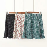 Ruffled High Waisted Printed Skirt