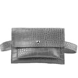 Basic Crocodile Waist Cross Body Bag