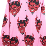 Devil Button Up Top