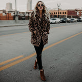 Vegan Fur Leopard Coat