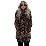 Vegan Fur Leopard Coat