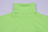 Neon Green Turtleneck Sweater