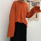 Drop Shoulder Oversized Long Sleeve Tee
