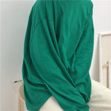 Drop Shoulder Oversized Long Sleeve Tee