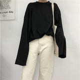 Drop Shoulder Oversized Long Sleeve Tee
