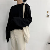Drop Shoulder Oversized Long Sleeve Tee