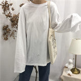 Drop Shoulder Oversized Long Sleeve Tee