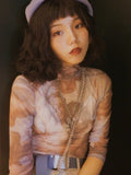 Classical Art Meshed Turtleneck
