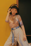 Classical Art Meshed Turtleneck