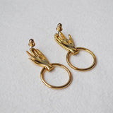 Gold Hands Earrings