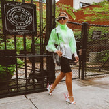 Neon Green Turtleneck Sweater