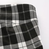 Plaid Buckled Tube Top