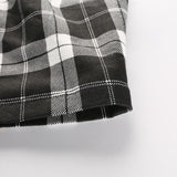 Plaid Buckled Tube Top