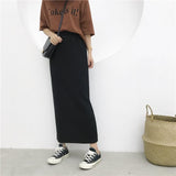 High Waisted Ankle Length Maxi Skirt