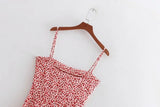 Red Floral Mini Dress