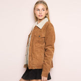 Corduroy Shearling Jacket