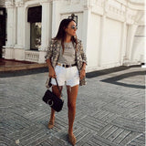 Snake Skin Print Blazer