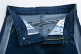 Deconstructed High Waisted Single Stripe Denim