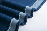 Deconstructed High Waisted Single Stripe Denim