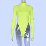Rib High Rise Bodysuit