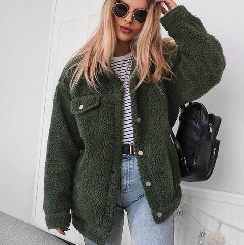 Teddy Button Up Jacket