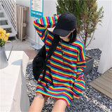 Rainbow Striped Long Sleeve Shirt
