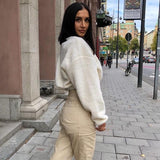 Zip Up Sherpa Pullover