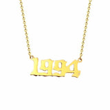90s Baby Custom Year Necklace