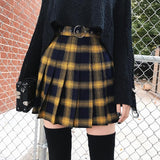 Plaid Yellow Skirt