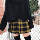Plaid Yellow Skirt