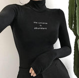 "The Universe Is Abundant" Turtleneck