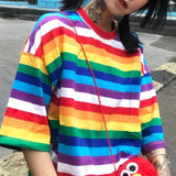 Oversized Rainbow Tee
