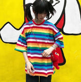 Oversized Rainbow Tee