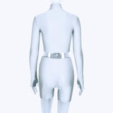 The Chloe Crop & Biker Set