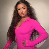 Long Sleeve Zip Up Sport Maxi Dress