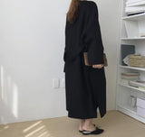 Oversized Minimal Wool Coat