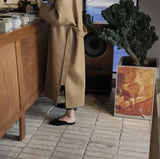 Oversized Minimal Wool Coat